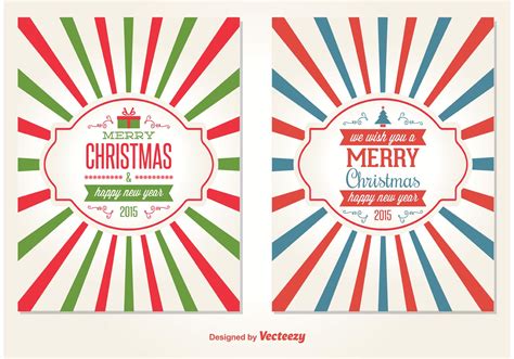 Download Retro Style Christmas Card Vectors - Download Free Vector ...