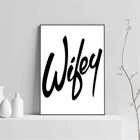 Wifey Quote Poster Poster Art Design