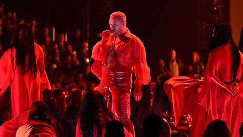 Sam Smith At Grammys 2023 In Red Gown And Top Hat And Plus Performance