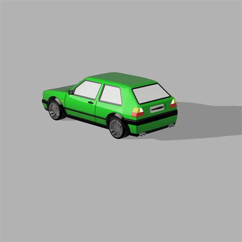 3d File Volkswagen Golf Gti Mk2・model To Download And 3d Print・cults