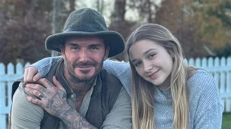 Harper Beckham proves she's just like Victoria as David dotes on her in