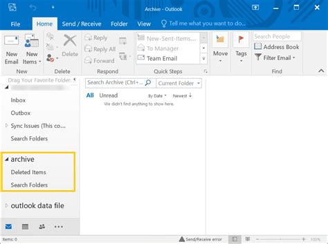 How To Access Archived Email In Outlook Senturinpatrol