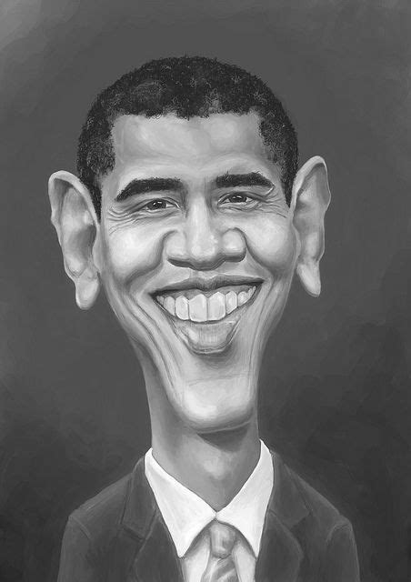 Barack Obama Caricature Caricature Inspirational Illustration Obama