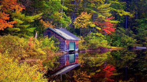 Cottage In Autumn Wallpapers Wallpaper Cave