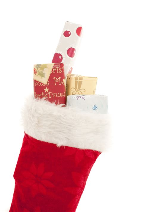 Photo Of Festive Red Xmas Stocking Filled With Ts Free Christmas Images