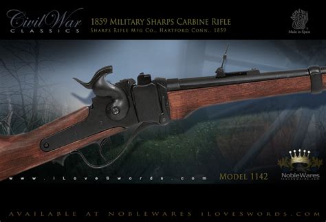 Non Firing Replica 1859 Military Sharps Carbine Rifle Model 1142 By Denix