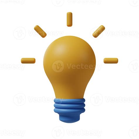 Idea Lamp 3d Illustration 21186713 Png