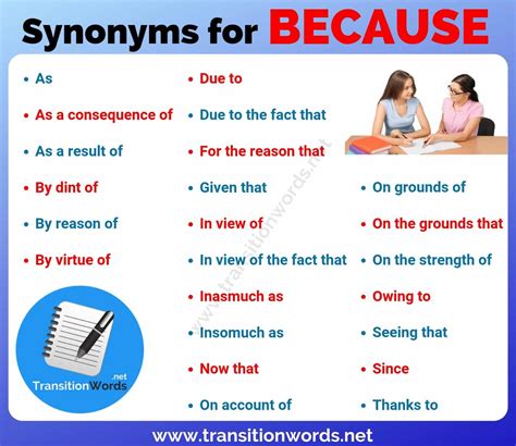 Expand Your Vocabulary 23 Synonyms For Because