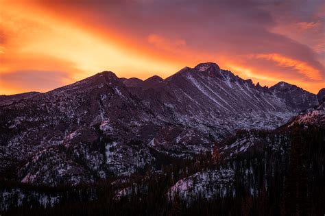 Sunrise Rocky Mountain National Park Colorado