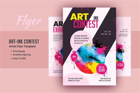 Summer Art Contest Flyer V 2 Art Contest Flyer Summer Art