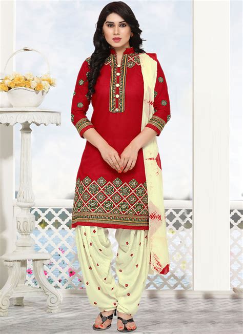 Shop Online Cotton Punjabi Suit 133427