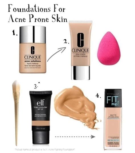 The proper skincare products are the ideal first step for getting acne under control and restoring a clear complexion this means being gentle on your skin, ensuring the cleanliness of anything that comes in contact with your face and considering the impact your cell. TOP 4 FOUNDATIONS FOR ACNE-PRONE SKIN - Jasmine Maria