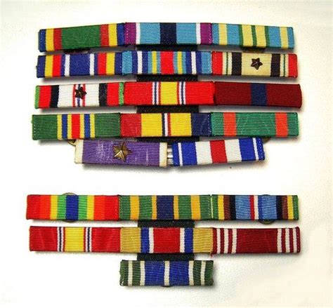 Wwii Us Military Uniform Insignia Ribbons Bars Includes Etsy