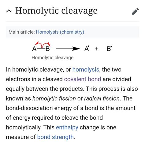 Understanding Homolytic And Heterolytic Bond Cleavages