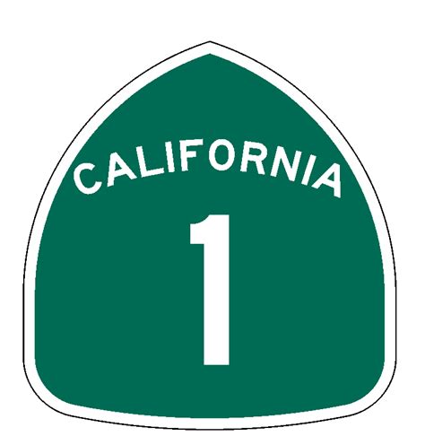 California State Route 1 Sticker Decal R987 Highway Sign Road Sign