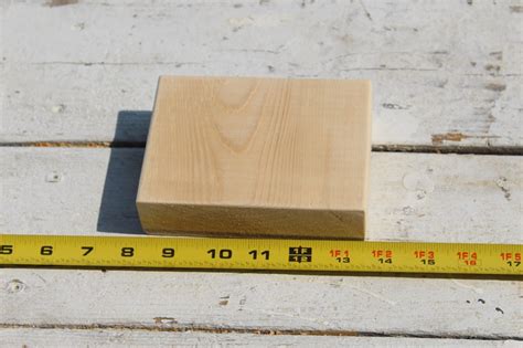 Set 5 Of Unfinished Large Wood Blocks Pine Sanded Natural Etsy