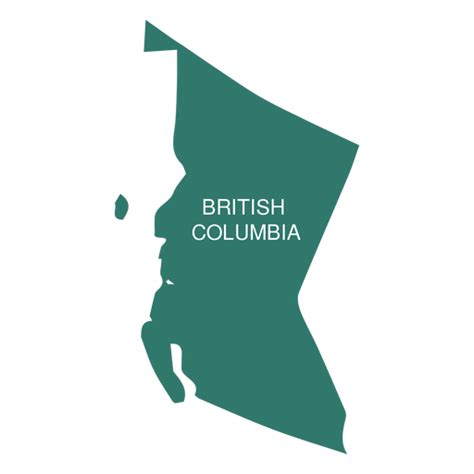 British Columbia Province Map Transparent Png And Svg Vector File