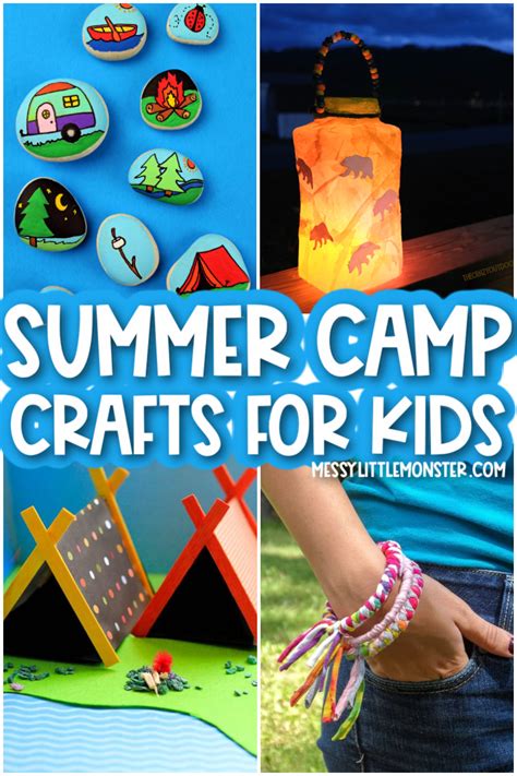 30 Best Summer Camp Crafts For Kids Messy Little Monster