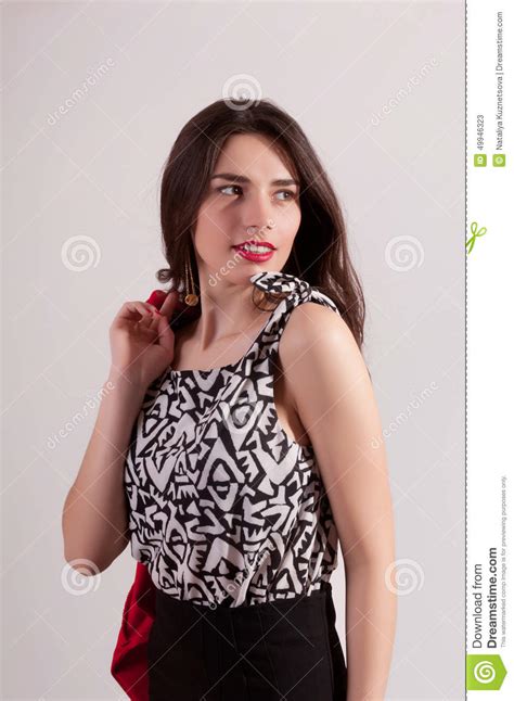 Stylish Woman Portrait Stock Image Image Of Exhilaration 49946323