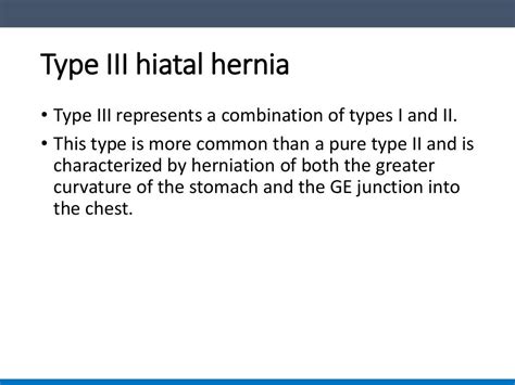 Hiatal Hernia Types And Management