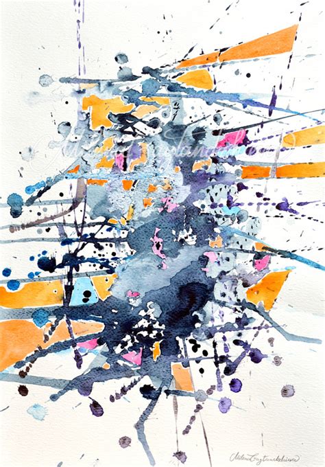Original Watercolor Abstract Paintings On Behance