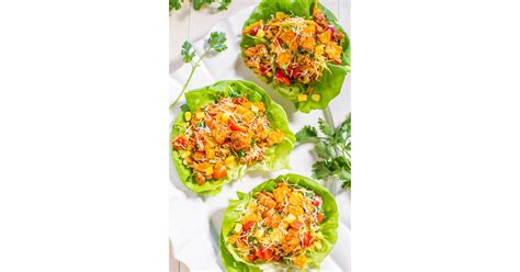 Chicken Tortilla Lettuce Wraps Low Calorie Latin Recipes Popsugar