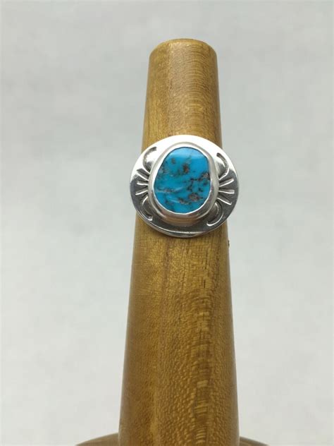 Sleeping Beauty Turquoise Sterling Silver Ring Etsy