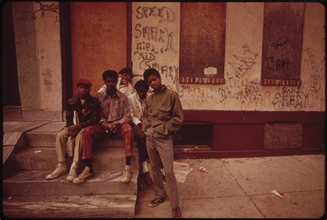 Street Gang Members August 1973 Nostalgic Pictures African American