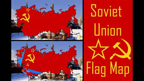 Soviet Flag Map