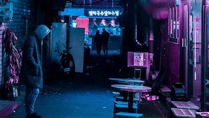 Neon Street Night 1080p Background Fhd Lighting