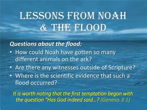 Ppt Lessons From Noah And The Flood Powerpoint Presentation Free