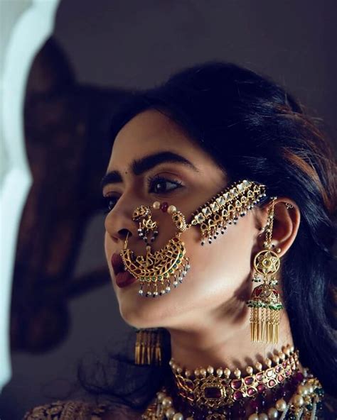 50 Latest And Very Unique Bridal Naths For This Wedding Season In 2020 Indian Wedding Jewelry