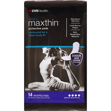 cvs health women s maxthin protective pads ultimate absorbency 14 ct pick up in store today