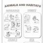 Animal Habitats Worksheet For Kindergarten