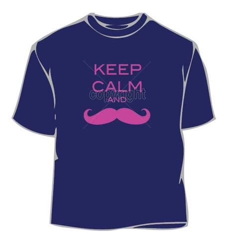 Keep Calm And Pink Mustache T Shirt Funnyt Shirts San Francisco T