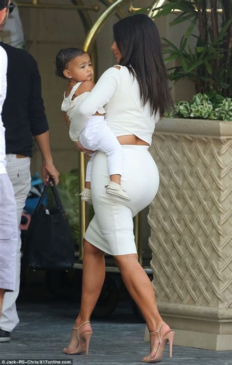 kim kardashian steps out with her cutest ”accessory” north west photos information nigeria