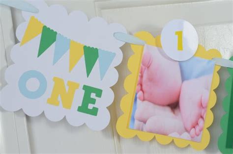 One 12 Month Photo Banner First Year Photo Banner First Year Etsy