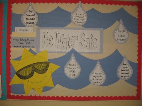 Be Water Safe Image Preschool Science Bulletin Boards Classroom