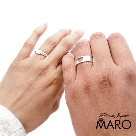 Par Anillos Corazón Para Parejas Taller De Joyería Maro