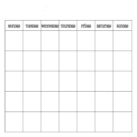 Exceptional 4 Week Calendar Blank Calendar Printables Monthly