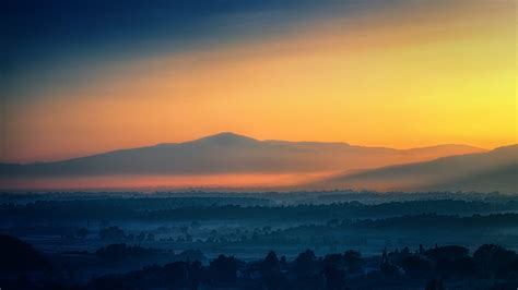 Aerial View Of Mountain During Dawn · Free Stock Photo