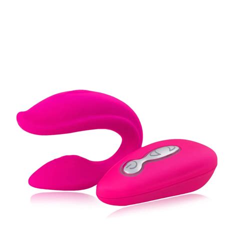 U Shaped Vibrators For Women Wireless Remote Control Waterproof Dual Vibrator G Spot Clitoris