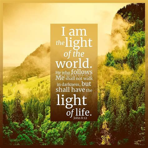 "John 8:12 Verse Light of the World Print" by ScripturePics | Redbubble ...