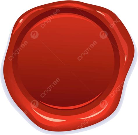Sello Rojo De Cera Vectorial Por Ciento De Insignias Antiguas Vector