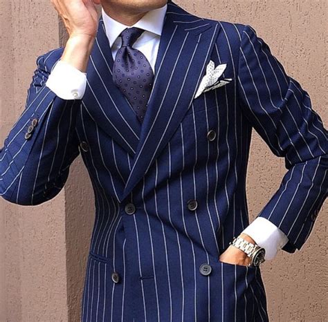 Gentlemen Gentlemens Fashion In 2019 Double Breasted Pinstripe