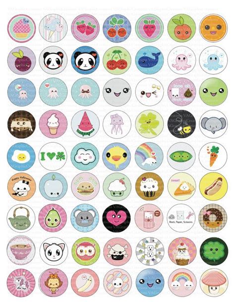 Cute Kawaii Images 2 85 X 11 Sheets 126 1 By Vagraphiccreations Via