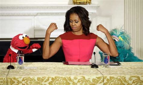 Michelle Obama Joined By Elmo And Rosita To Promote Healthy Eating