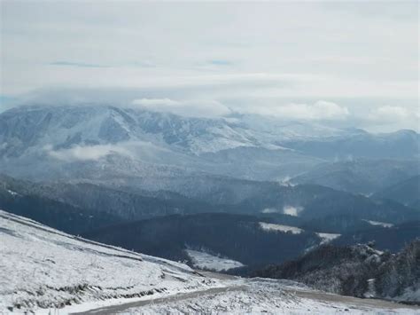 View Of Snow Caped Mountains From Bjelašnica Trnovo Bosnia