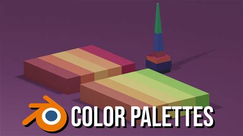 How To Use Color Palettes With Blender Materials And Uv Editing Youtube
