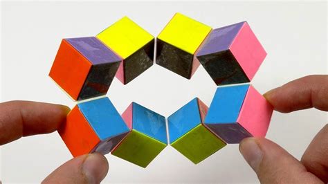How To Make A Paper Infinity Cube Youtube